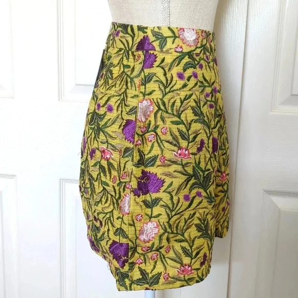 Anthropologie La Fuori Embroidered Shorts Floral Embroidery High Rise - Picture 6 of 9